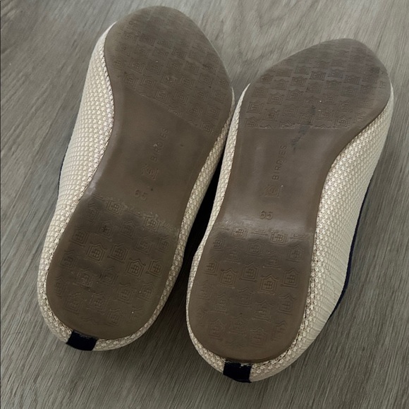 Birdies Blackbird Eggshell Navy Knit Point Toe Loafers - Picture 8 of 8